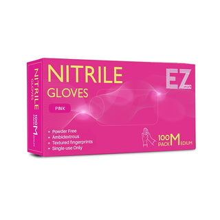 EZ Essentials Nitrile Gloves Pink 100pk
