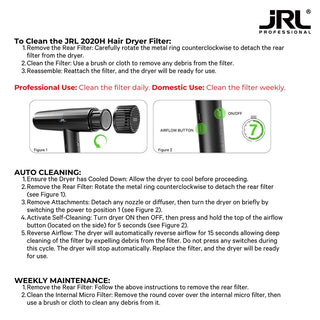 JRL2020HForteProHirDryerCleanigInstructions