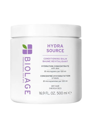 Biolage Hydra Source Conditioning Balm jar on a white background