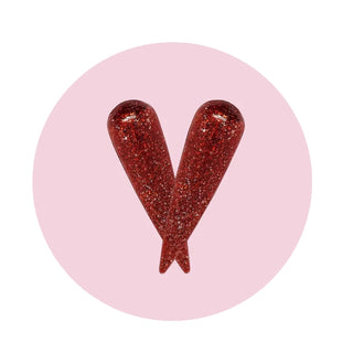 MITTY Glitter Gel Polish Kiss Me Red