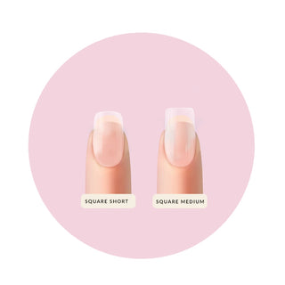 MITTY Soft Gel Nail Tips Square Short 550pc