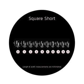 MITTY Soft Gel Nail Tips Square Short 550pc