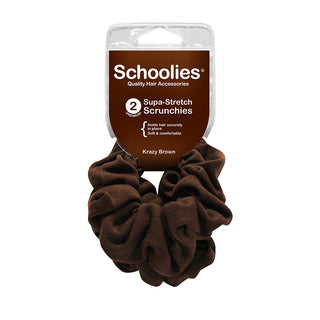 SCOOLIES_Supa-Stretch_Scrunchies_2pk_Krazy_Brown