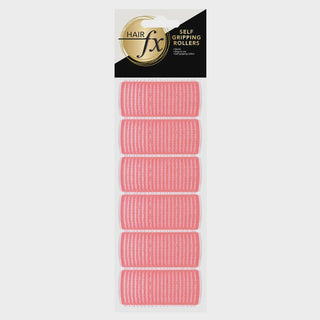 HAIR FX Self Gripping Rollers 24mm Pink 12pc