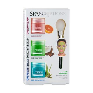 SPASCRIPTIONS Gel Mask Pack (Anti-ageing, Moisturising, Pore Refining) 3pc