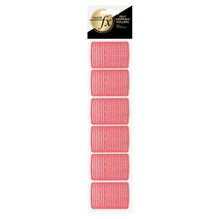 HAIR FX Self Gripping Rollers 44mm Pink 6pc