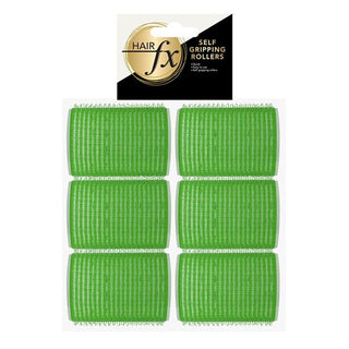 HAIR FX Self Gripping Rollers 48mm Green 6pc