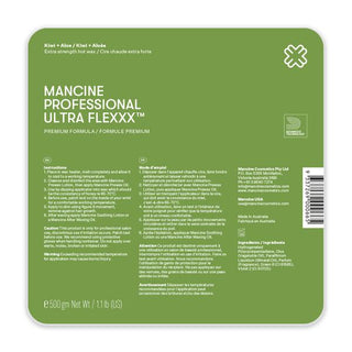 MANCINE Ultra Flexxx Kiwi & Aloe Hard Wax 500g