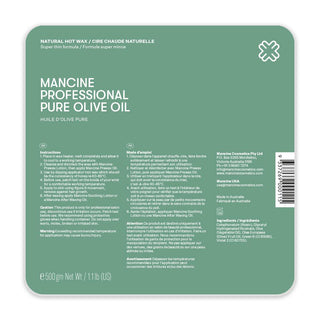 MANCINE Pure Olive Oil Hard Wax 500g