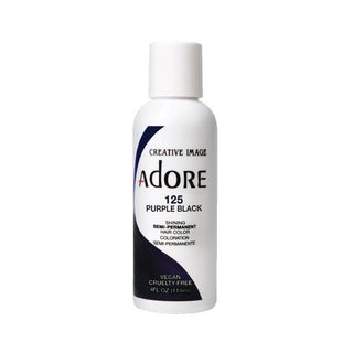 ADORE Semi Permanent Hair Colour Purple Black #125 118ml