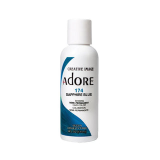 ADORE Semi Permanent Hair Colour Sapphire Blue #174 118ml