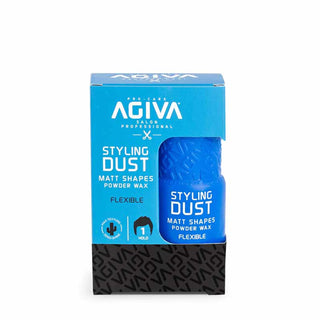 Agiva Styling Dust packaging on a white background