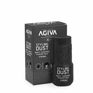 Agiva Styling Dust packaging and container on a white background
