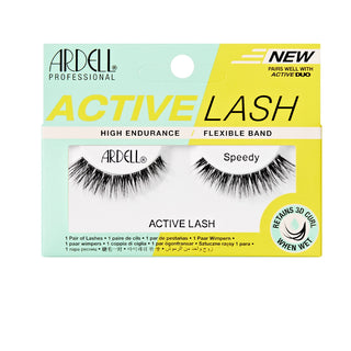 Ardell Active Lash packaging with false eyelashes on a white background