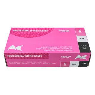 ARTIST'S CHOICE Pink Nitrile Gloves 100pk