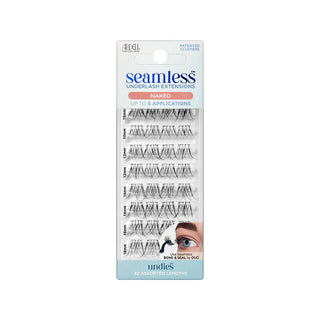 Package of Seamless under lash extensions with an eye illustration on a white background
