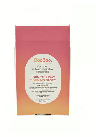 BOO BOO Morning Glory Pre Cut Foil 15cm x 27cm 500 Sheets