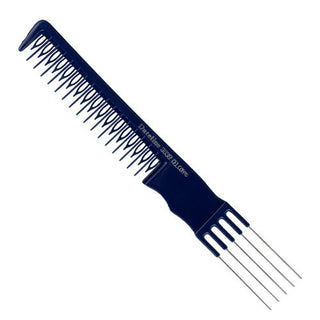 DATELINE Professional Blue Celcon 3839 Metal Teasing Comb