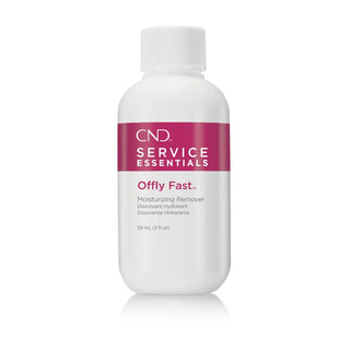 CND Service Essentials Offly Fast moisturizing remover bottle on a white background