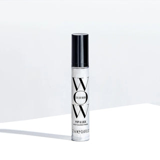 Bottle of Pop & Lock hair product on a white background