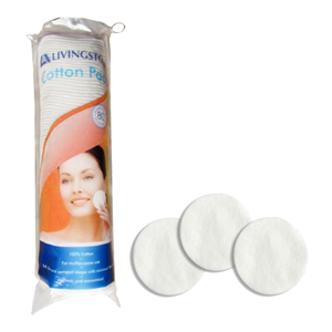 LIVINGSTONE Cotton Pads Round 80pc