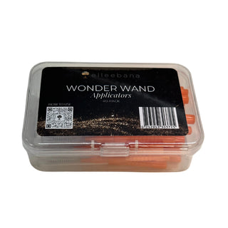 Container of Wonder Wand applicators with a visible brand label on a white background