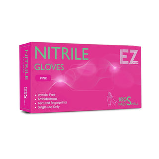 EZ Essentials Nitrile Gloves Pink 100pk