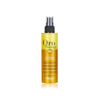 Oro Therapy hair care product bottle on a white background