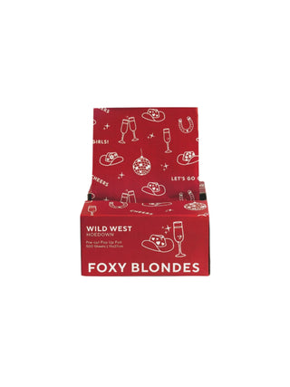 FOXY BLONDES Wild West Pop Up Foil 15 x 27cm 500 Sheets