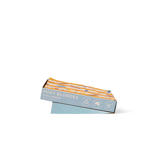 Box of Foxy Blondes hair product on a white background