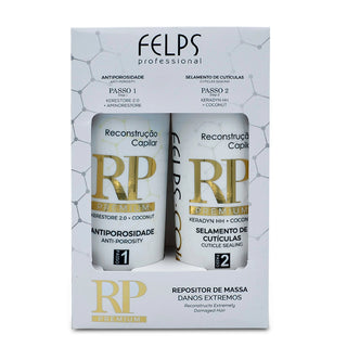 FELPS Color RP Premium Reconstruction Capilar Hydration Nutrition Hair Care 2X500ml