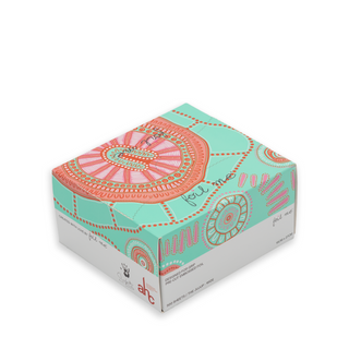 Box with decorative design on a white background