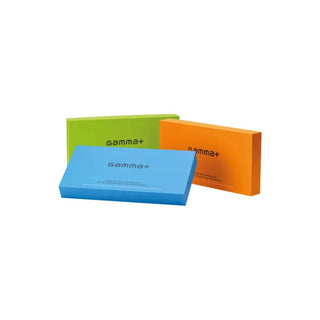 Three colorful boxes with 'gammat+' branding on a white background