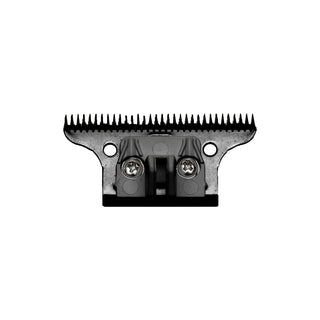A black plastic and metal hair clipper guide comb attachment shown from the front against a plain white background.