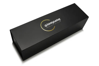 Black Glam palm packaging box on a white background