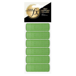 HAIR FX Self Gripping Rollers 21mm Green 6pc