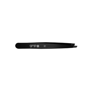 Grip® Tweezers Slanted Tip Matte Black B1