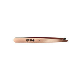 Grip® Tweezers Slanted Tip Rose Gold R1