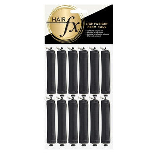 HAIR FX Perm Roller Large Black 12pc