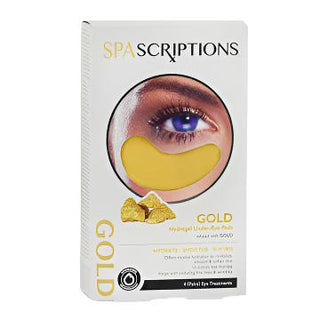 SPASCRIPTIONS Hydrogel Under Eye Mask Gold 4pc