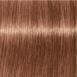 Close-up of brown hair strands with a focus on texture and color.