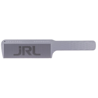 Gray comb with 'JRL' branding on a white background