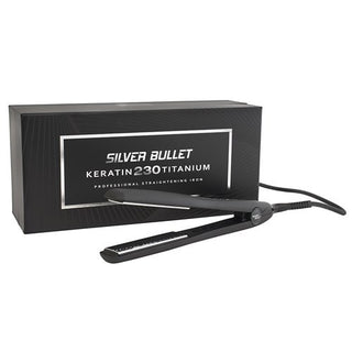 SILVER BULLET Keratin 230 Titanium Hair Straightener Silver