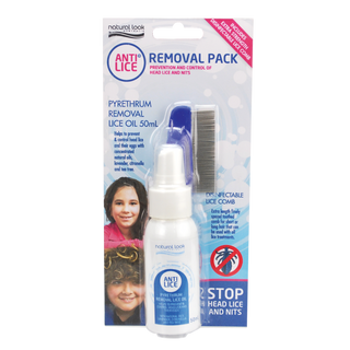 NATURAL LOOK Anti Lice Removal Pack 50ml + Comb 2pc