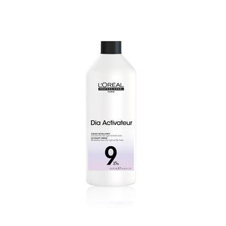 L'Oreal Dia Activateur hair product bottle on a white background