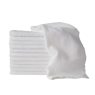 LT Anti-Bacterial Barber Towel White 10pc