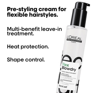 L'Oreal hair care product with text highlighting features on a white background