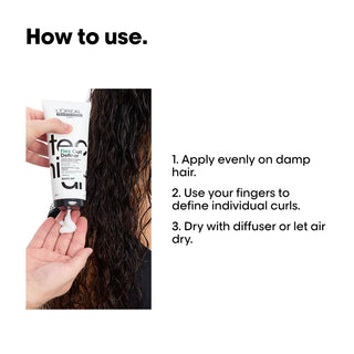 L'Oreal hair product with instructions on how to use it.