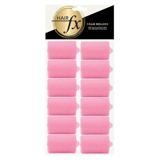 HAIR FX Large Foam Rollers 12pc