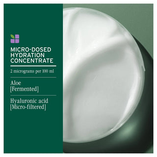 Micro-dosed hydration concentrate container with green label on a dark background